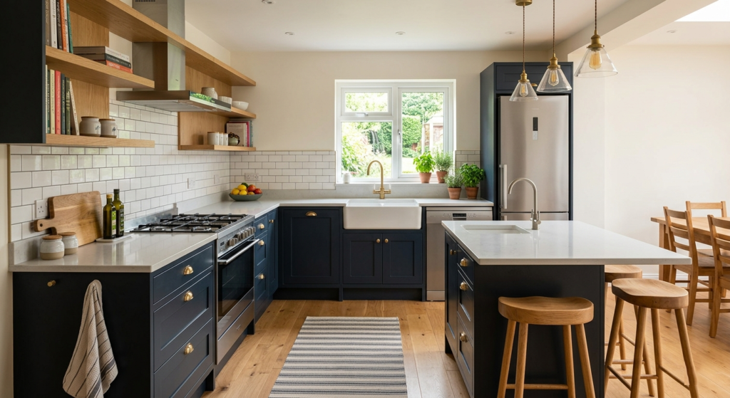 l shaped kitchen layout