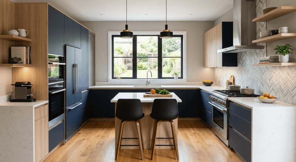 modern u shaped kitchen