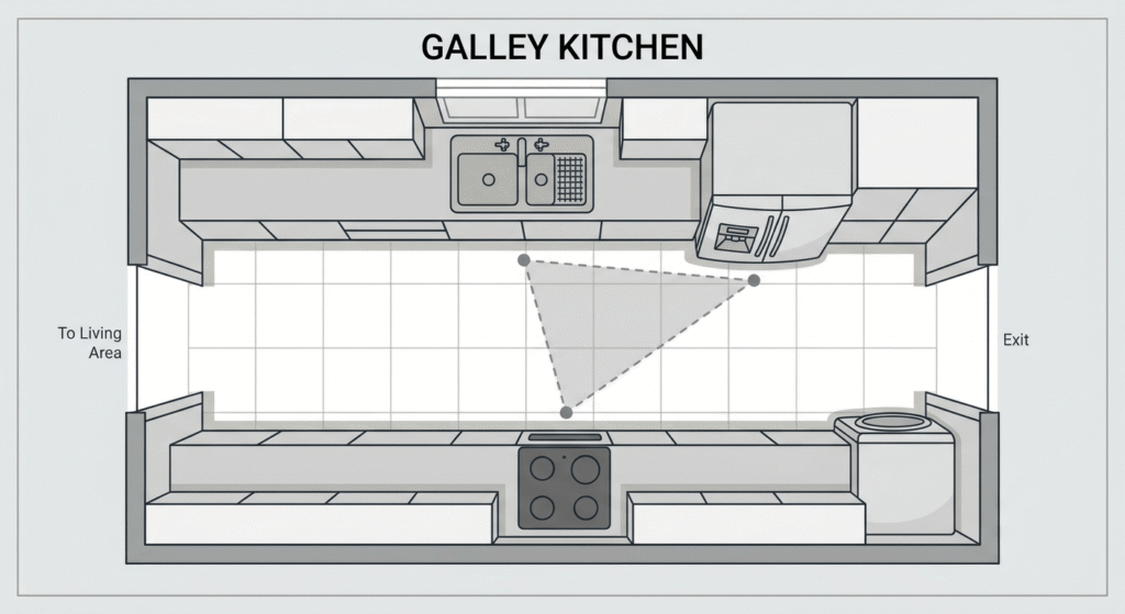 galley kitchen layout