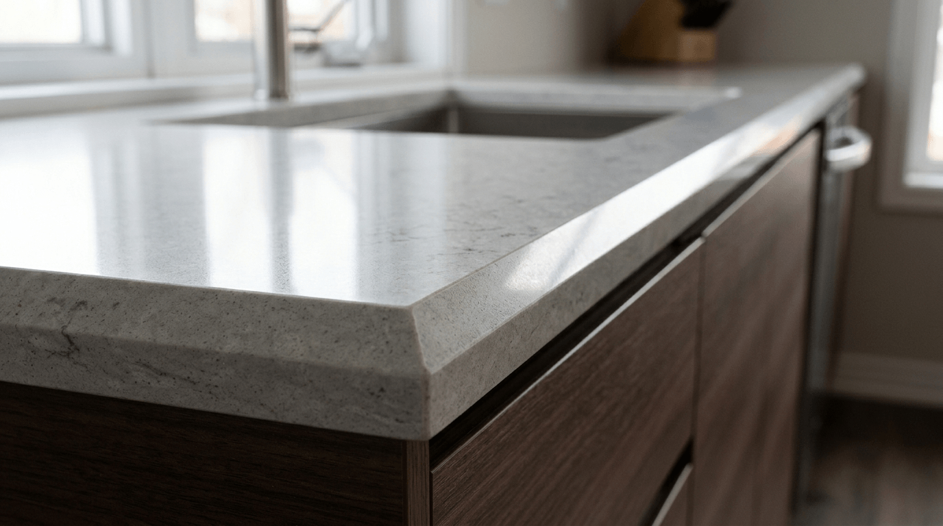 beveled countertop edge