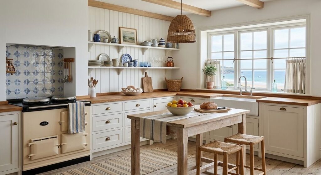 coastal cottage kitchen style