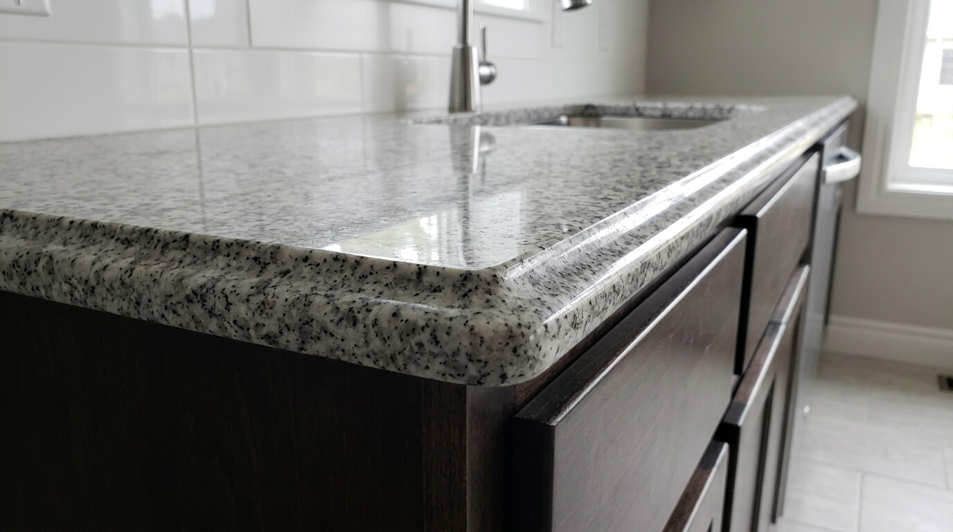 double radius kitchen countertop edge