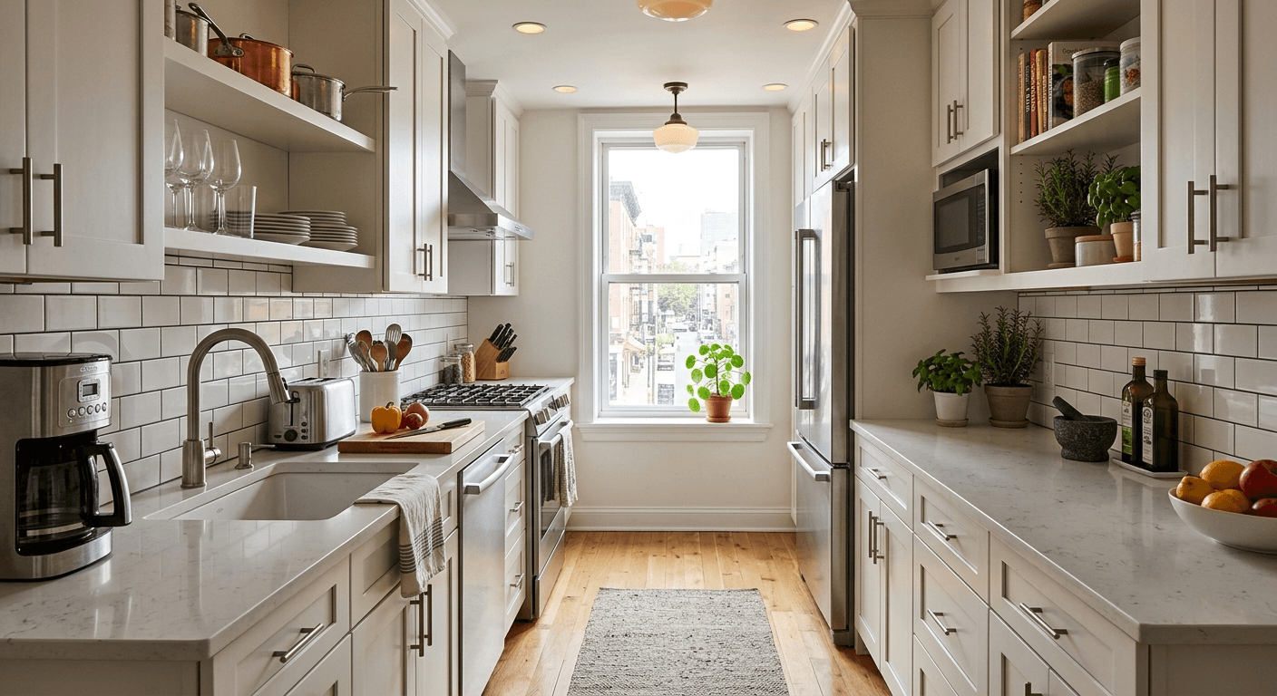 galley kitchen layout ideas