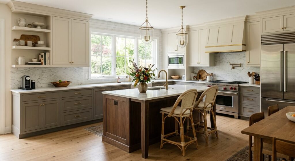 transitional kitchen style